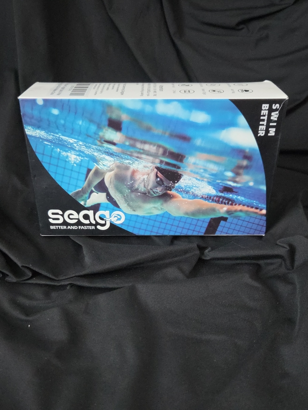 Sebago Men's Swim Rash Guard - Black and Blue